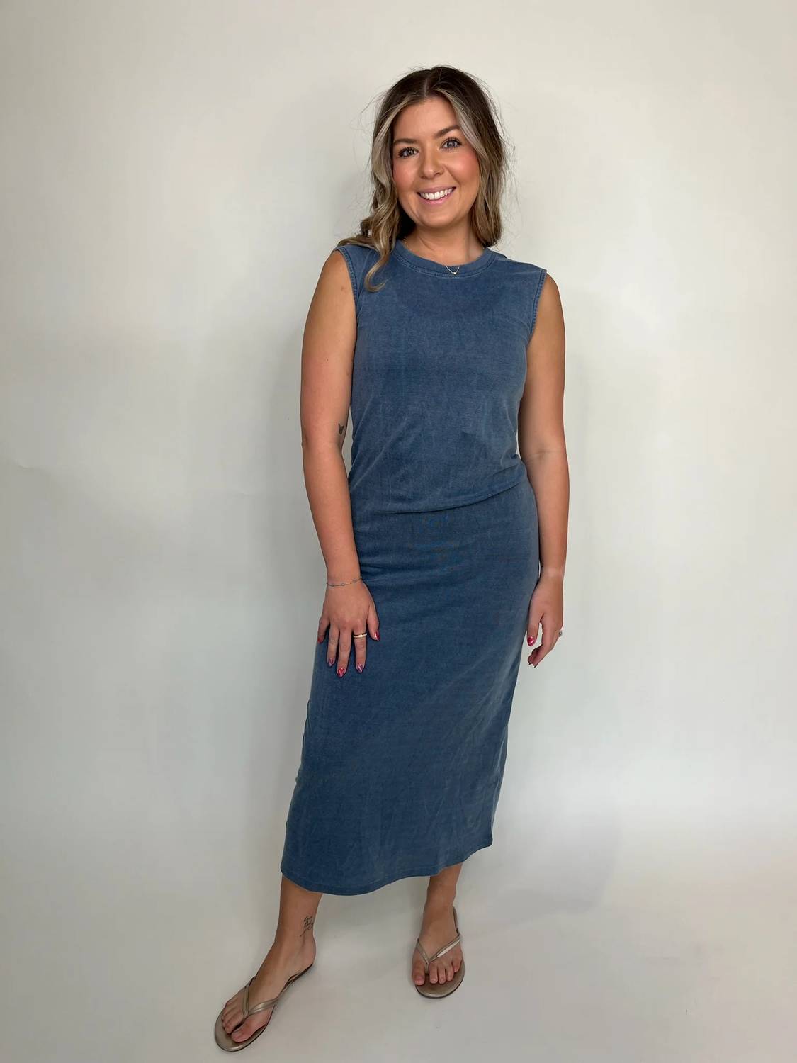 Splendid - Crewneck Sleeveless Dress