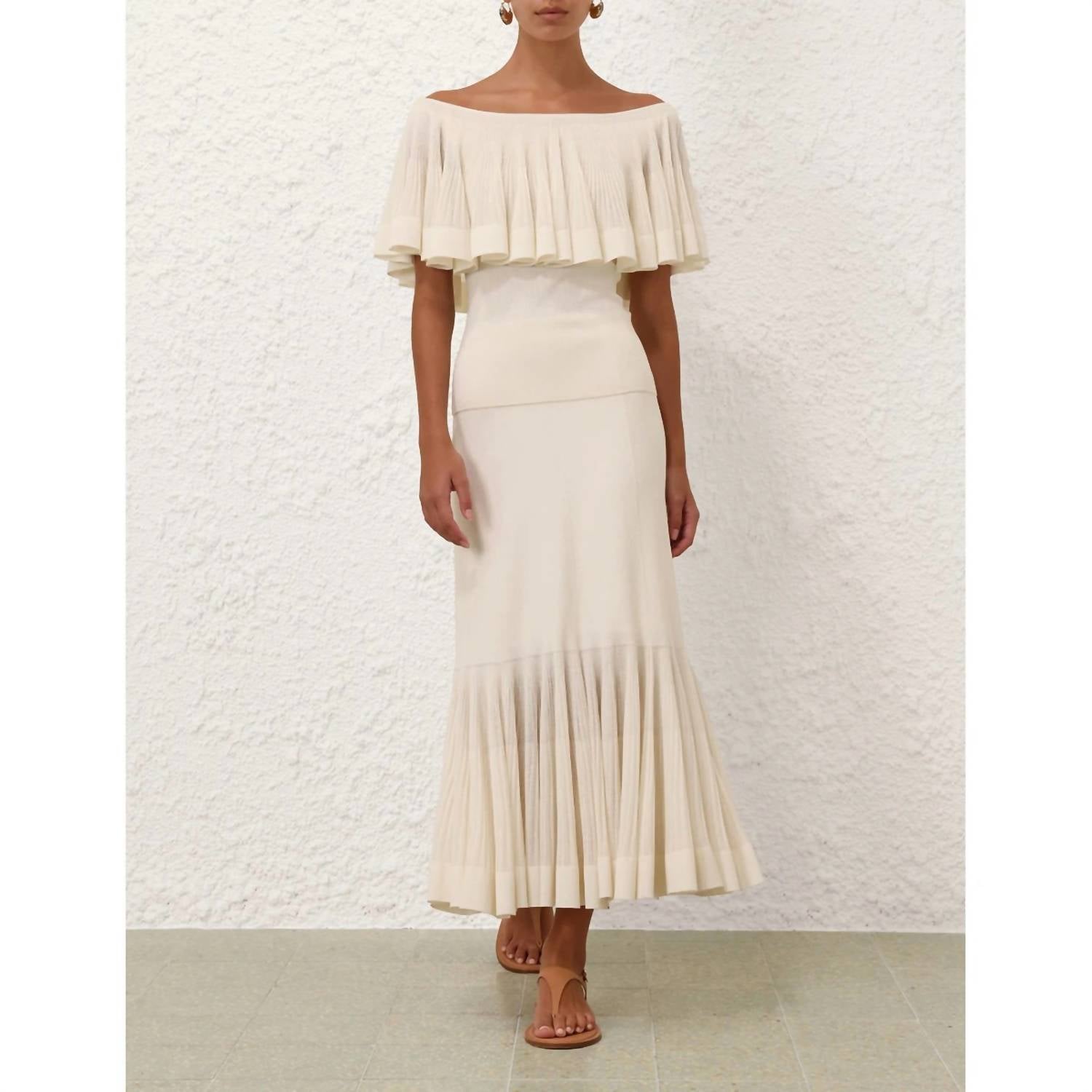 Zimmermann - Illuminate Pleated Frill Skirt