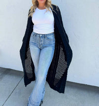 Blakeley - Crochet Knit Cardigan