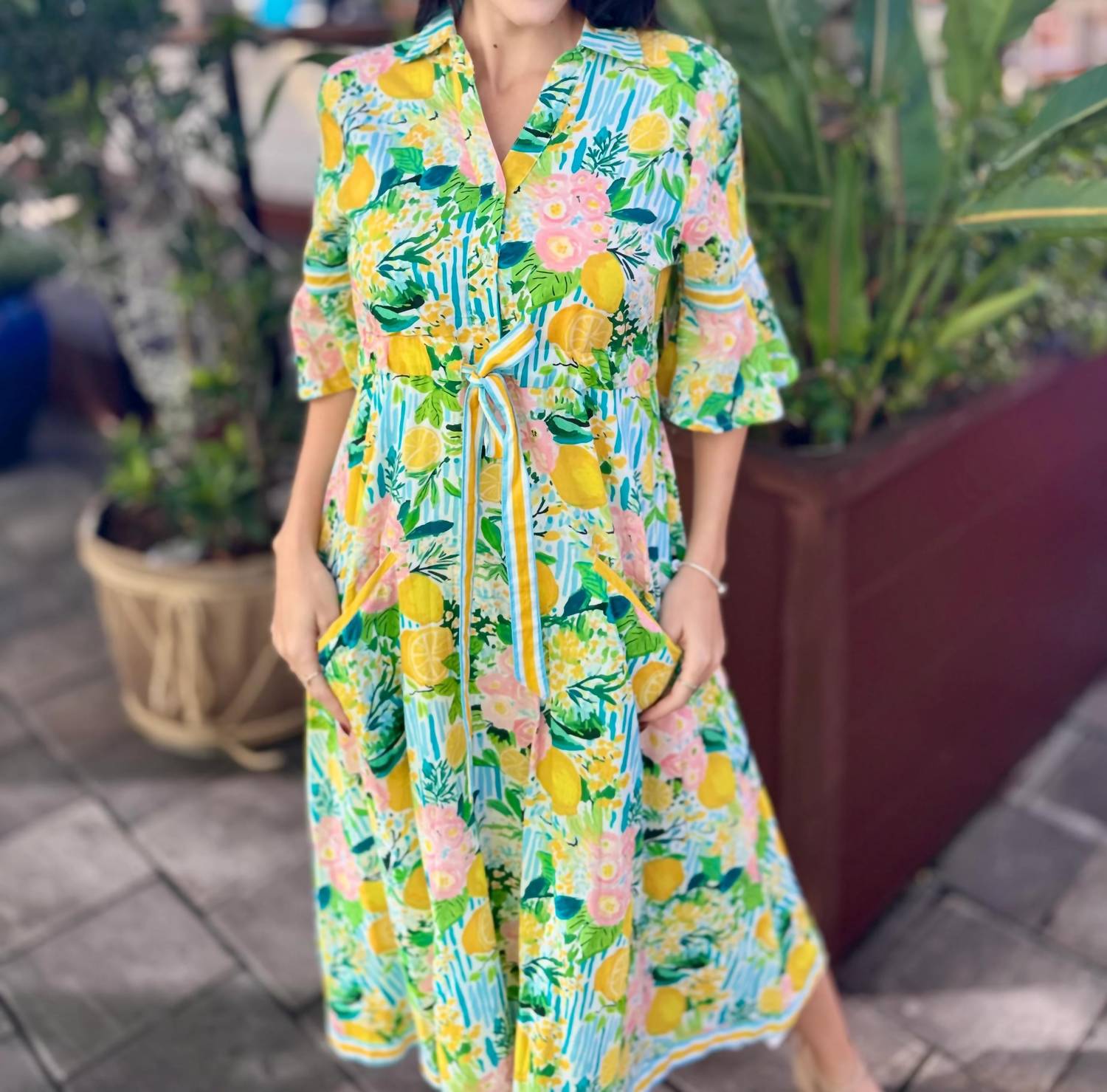 Islapayal - Cape Midi Dress