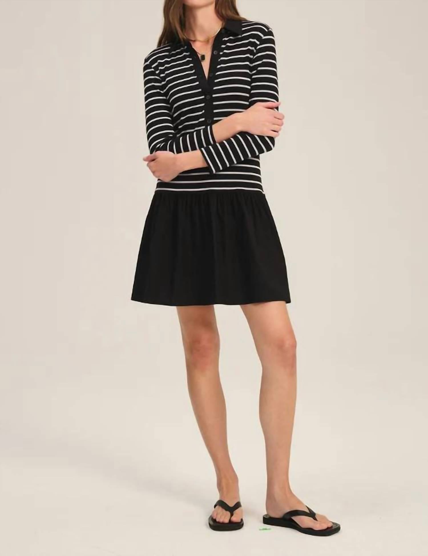 Velvet By Graham & Spencer - Sinead Stripe Mini Dress