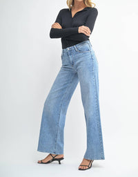 Just Black Denim - Stretchy Wide Leg Jeans