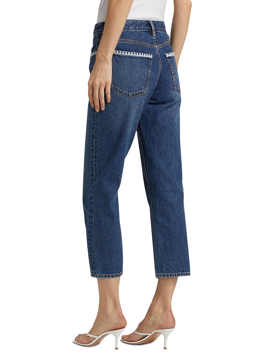 Ramy Brook - Crochet Trim Straight Leg Jeans