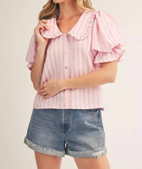 Jodifl - Short Puff Sleeve Top