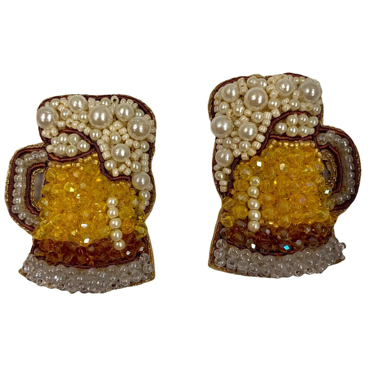 Allie Beads - Women's Beer Mug Earrings