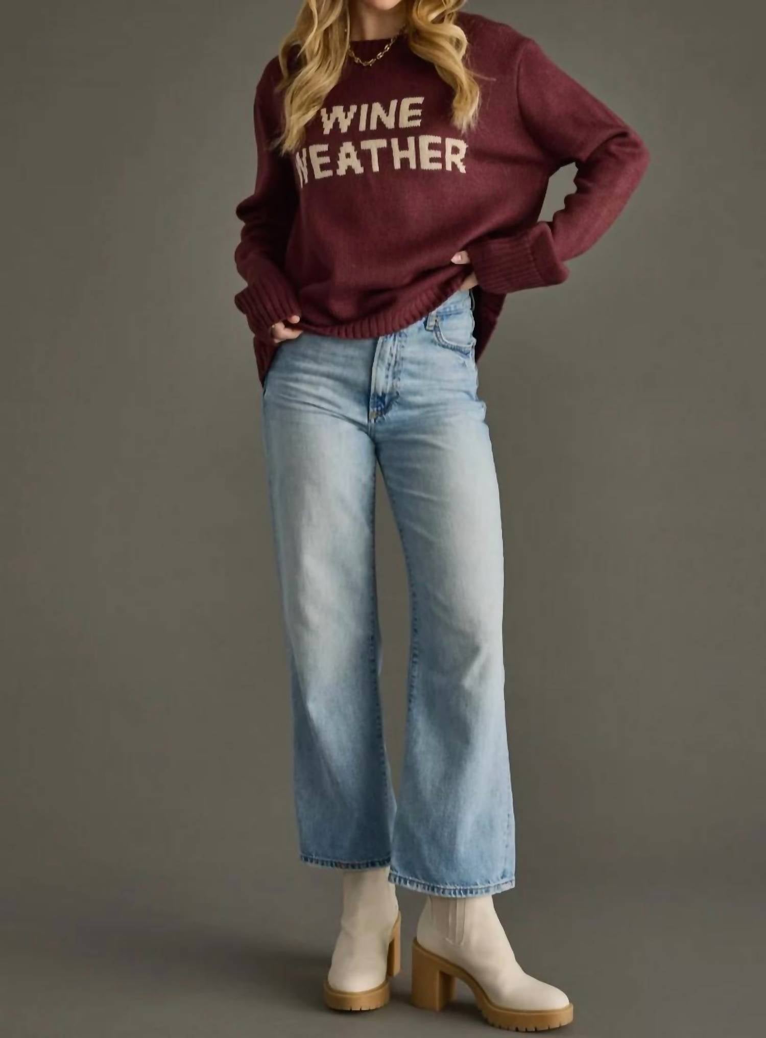 Panache Apparel - Wine Weather Sweater