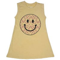 TINY WHALES Girls Happy Camper Dress in pollen - kids' dress - alternate view