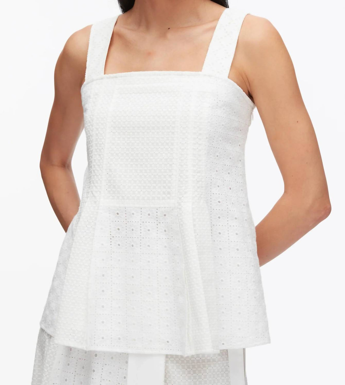 3.1 Phillip Lim - Broderie Anglaise Patchwork Camisole Top