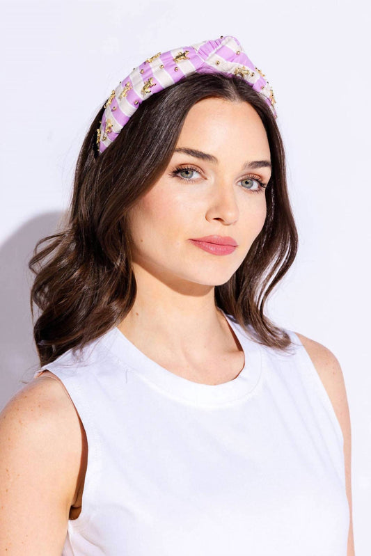 Hello Edie - Striped Tiger Knot Headband
