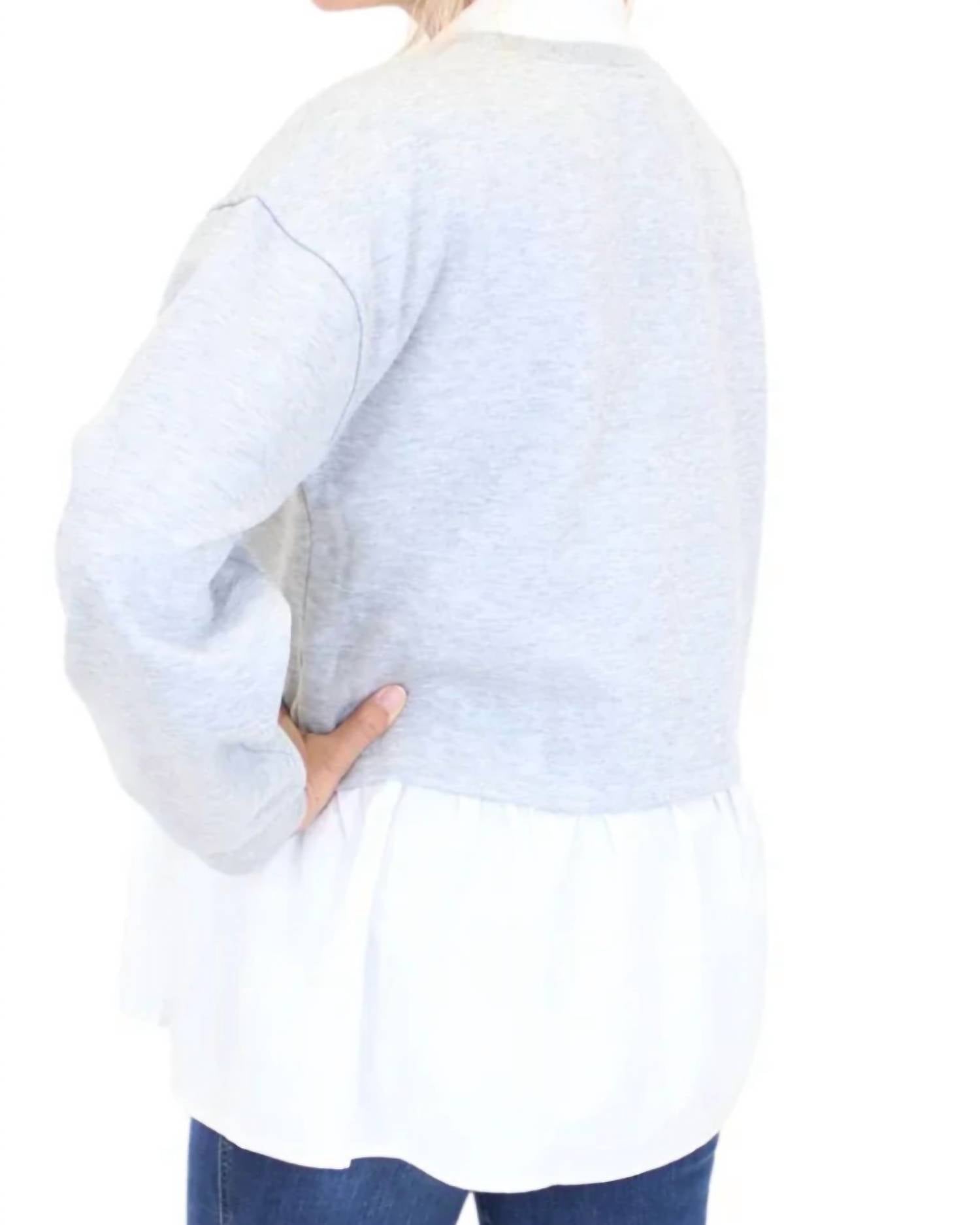 Fate By Lfd - Embellished Twofer Sweatshirt