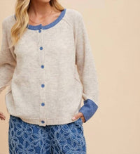 Anniewear - Rae Loose Fit Ribbed Cardigan