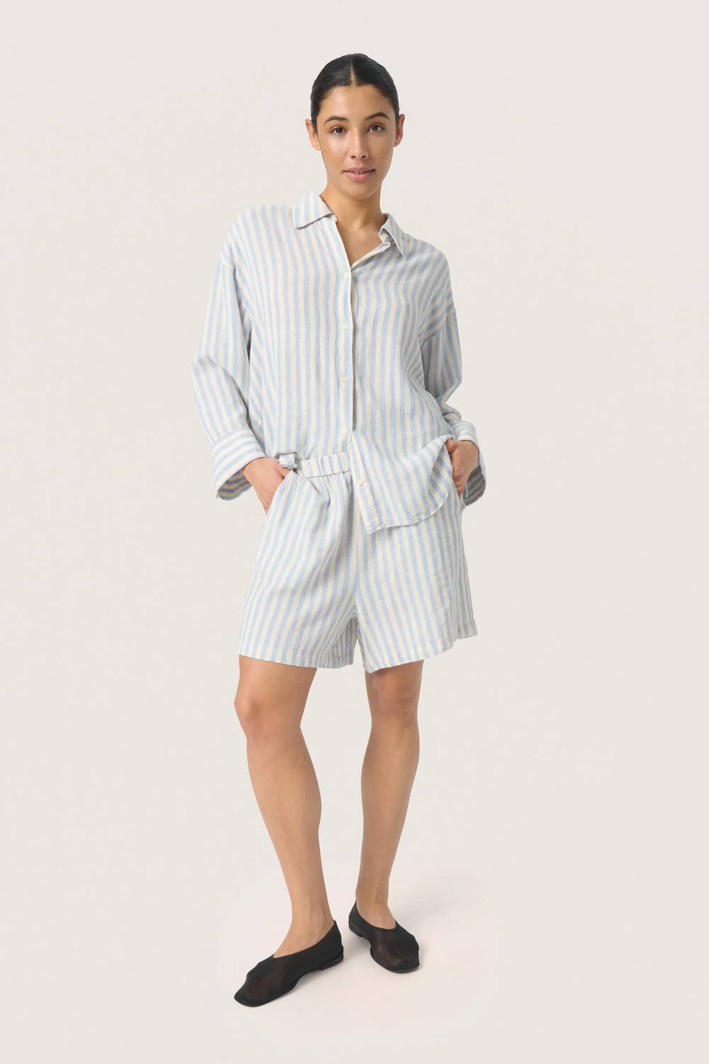 Soaked In Luxury - Belira Striped Casual Fit Shirt