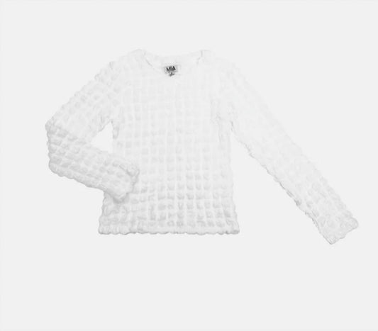 Mia - Girls' Long Sleeve Popcorn Top
