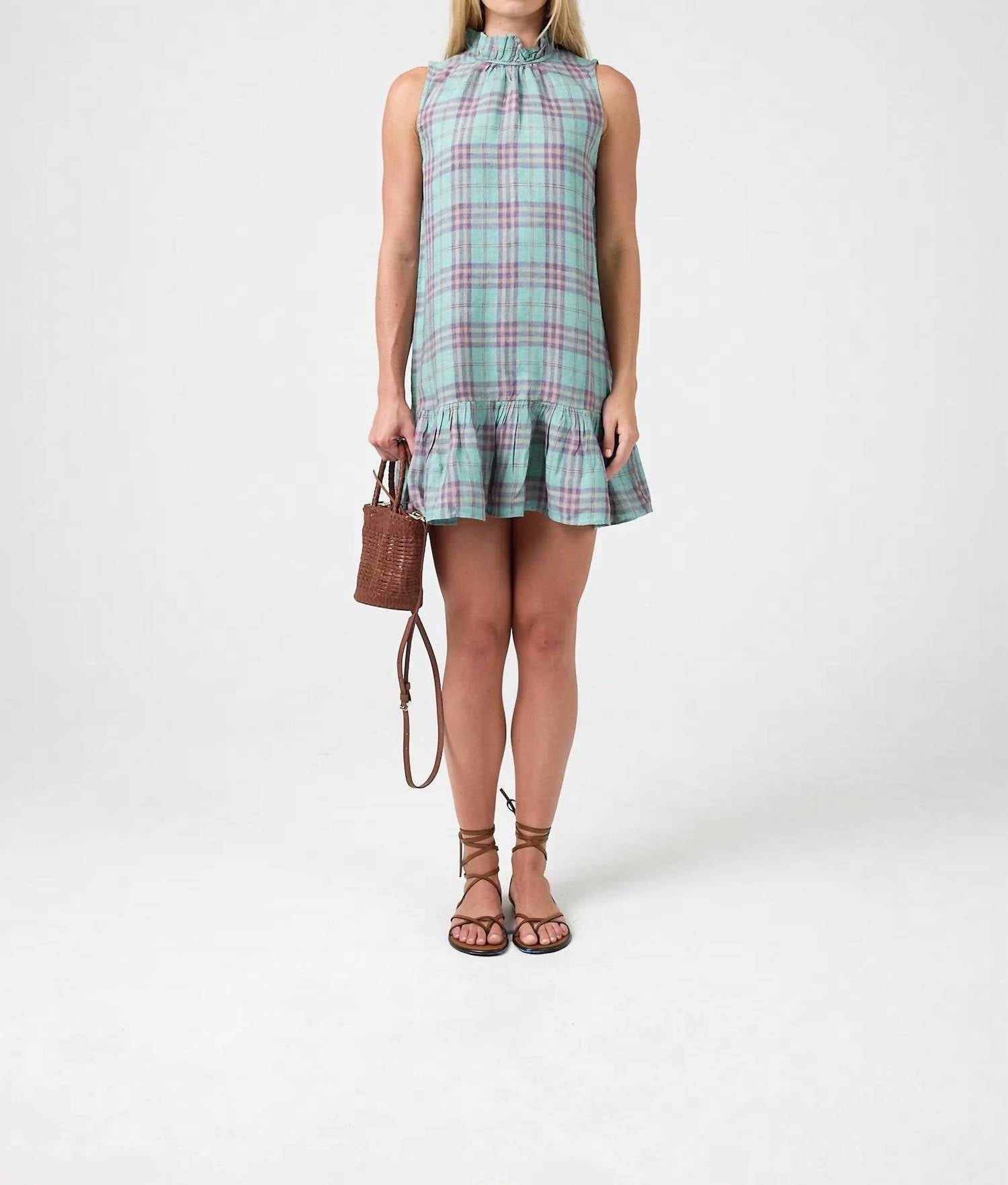 Lanthropy - Women's Daisy Short Linen Dress