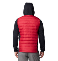 Columbia Arkansas Hybrid Hoodie in black red velvet - men's jacket - detail view