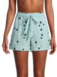 Tanya Taylor - FLORA DRAWSTRING COTTON SHORTS