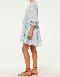 Misa Los Angeles Nita Dress in patmos sky - women's dress - detail view
