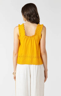 Dex - Embroidered Lace Trim Tank