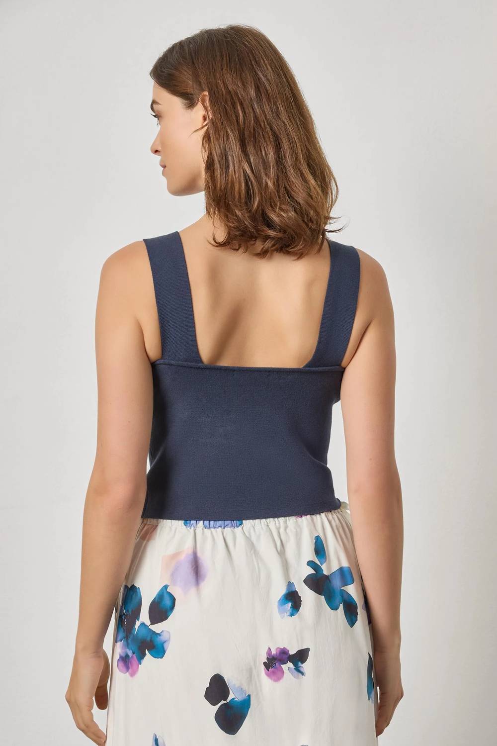 Lilla P - Wide Strap Knit Tank Top
