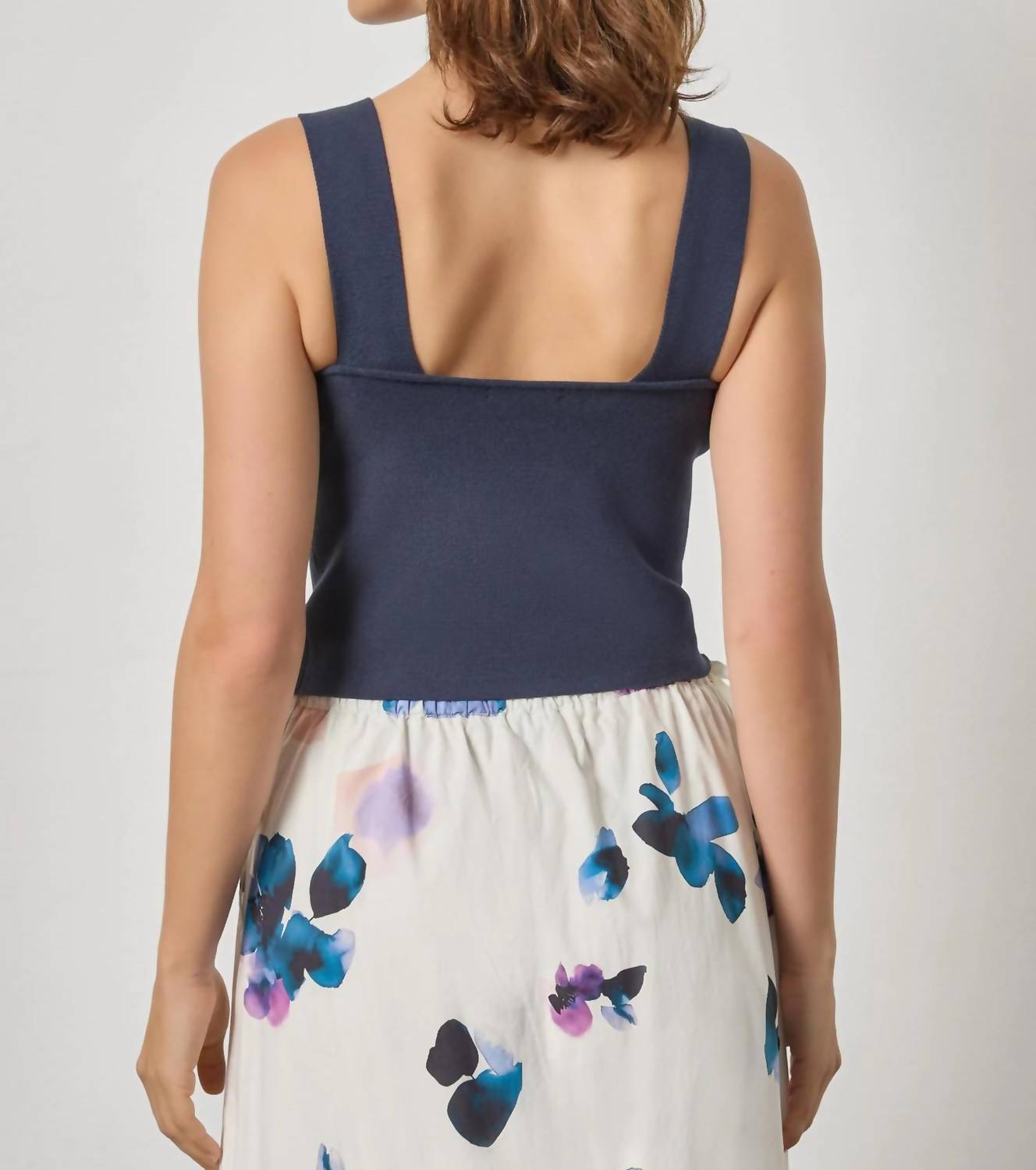 Lilla P - Wide Strap Knit Tank Top