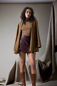 RIPLEY RADER Ponte Knit Oversized Blazer in camel - women's jacket - alternate view
