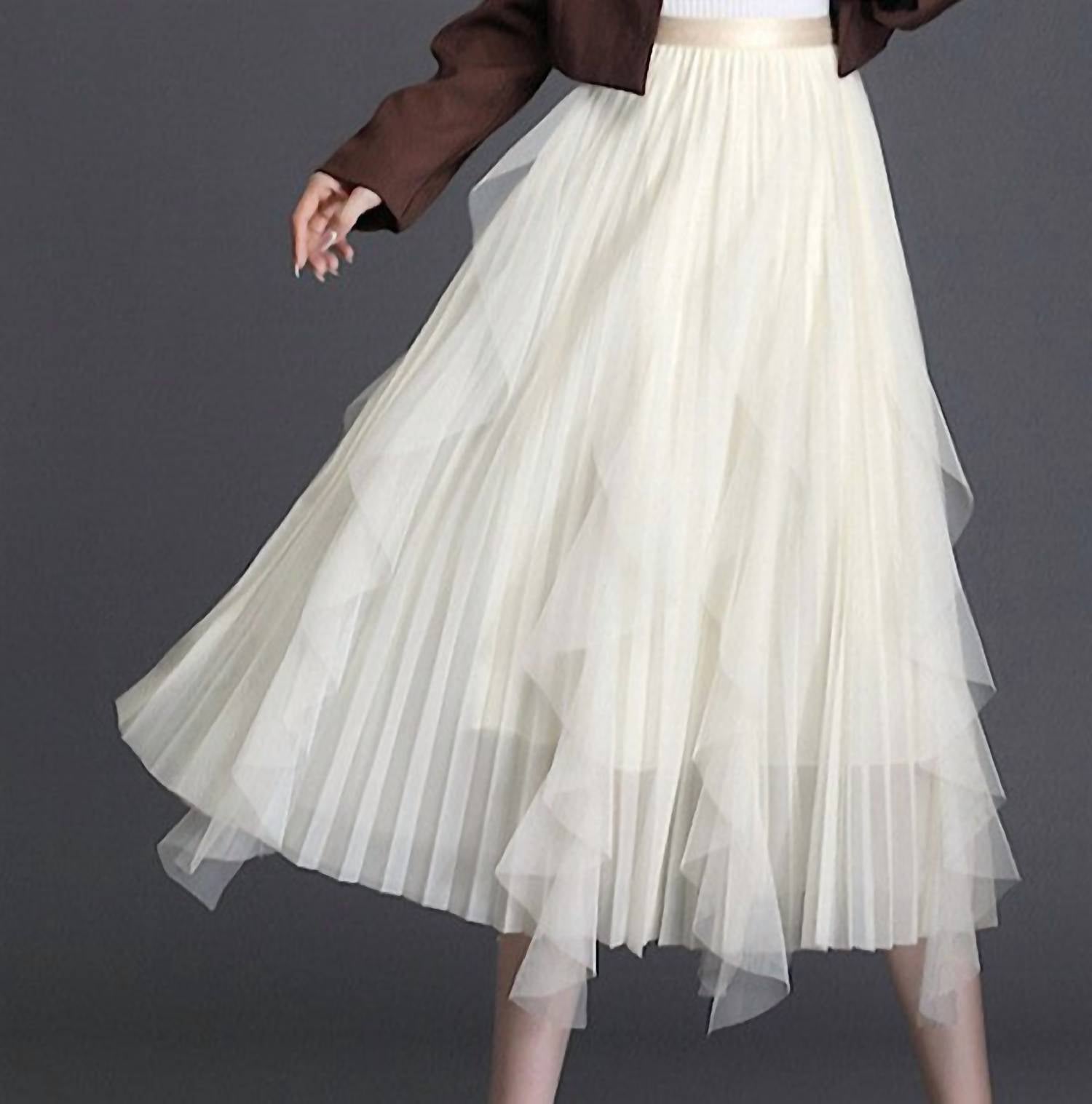 Miss Sparkling - Dancing Queen Chiffon Pleated Skirt