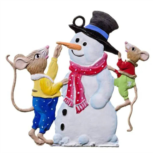 Wilhelm Schweizer - Mice With Snowman Ornament