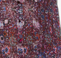 ISABEL MARANT Noeline Top in plum - women's long sleeve top - detail view
