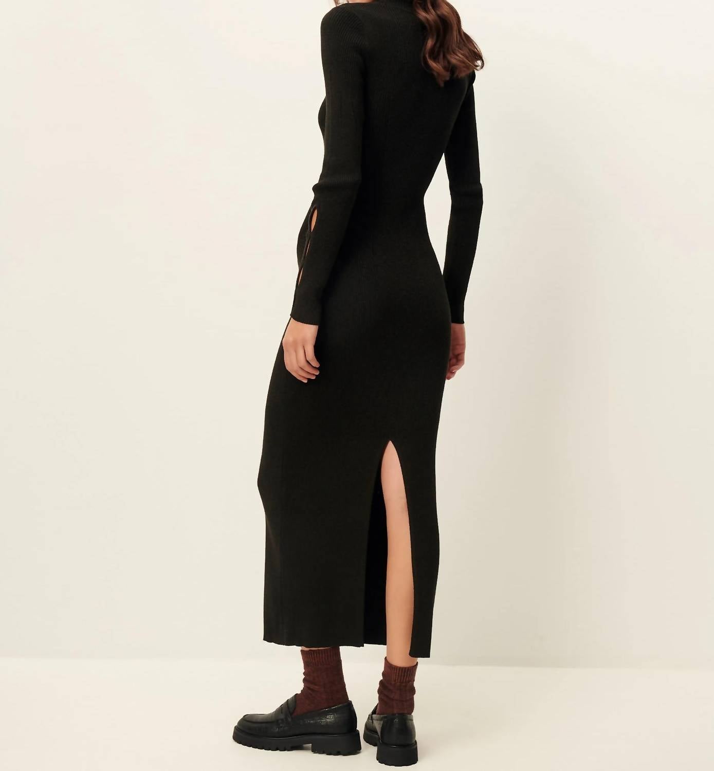Sessun Women's Loyna Midi Dress in moonlux - women's dress - alternate view