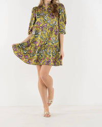 Emily McCarthy Sadie Mini Dress in dutch bee - women's dress - view 4