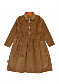 Hebe Clothing - Girl's Corduroy Dress With Ruffle