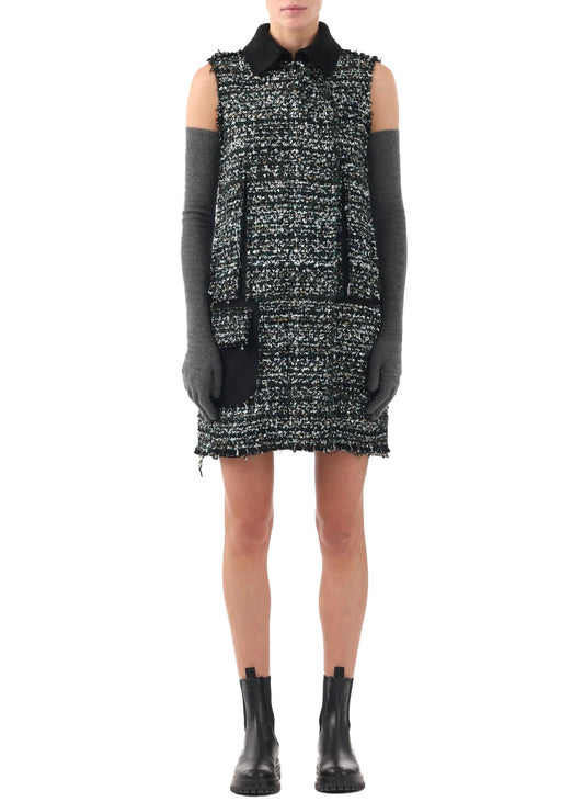 Jason Wu - Collared Tweed Mini Shift Dress