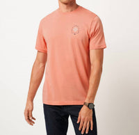 TravisMathew Deco Short Sleeve Tee in terracotta - men's t-shirt
