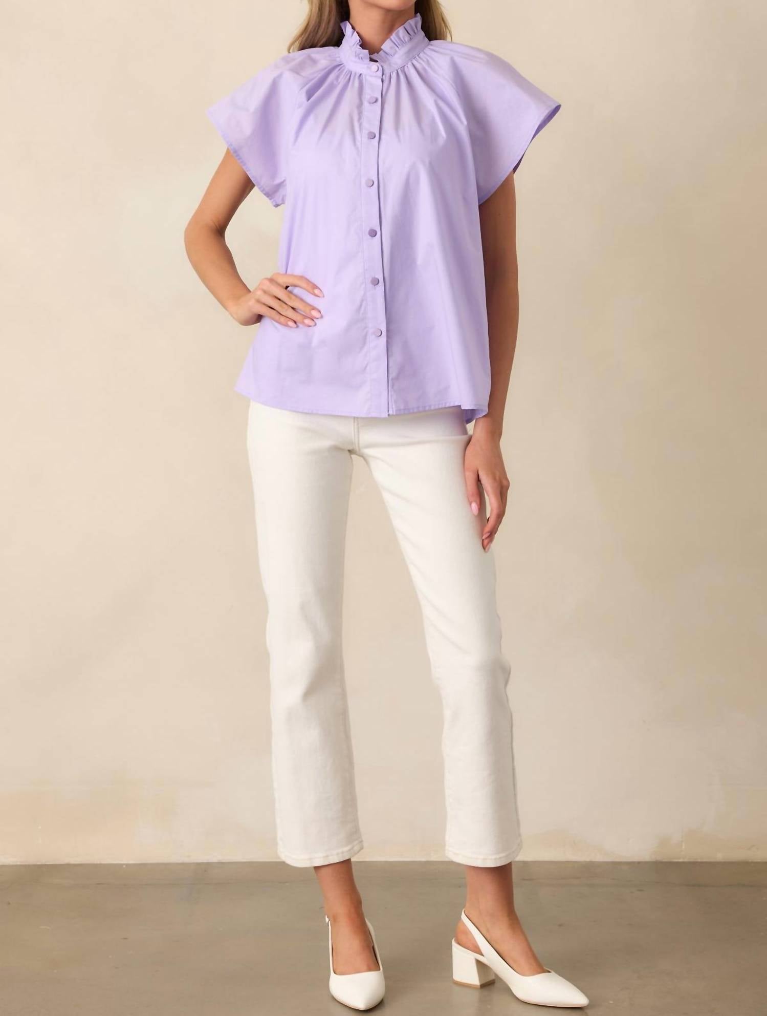 Prosperina - Florence Cotton Lilac Top