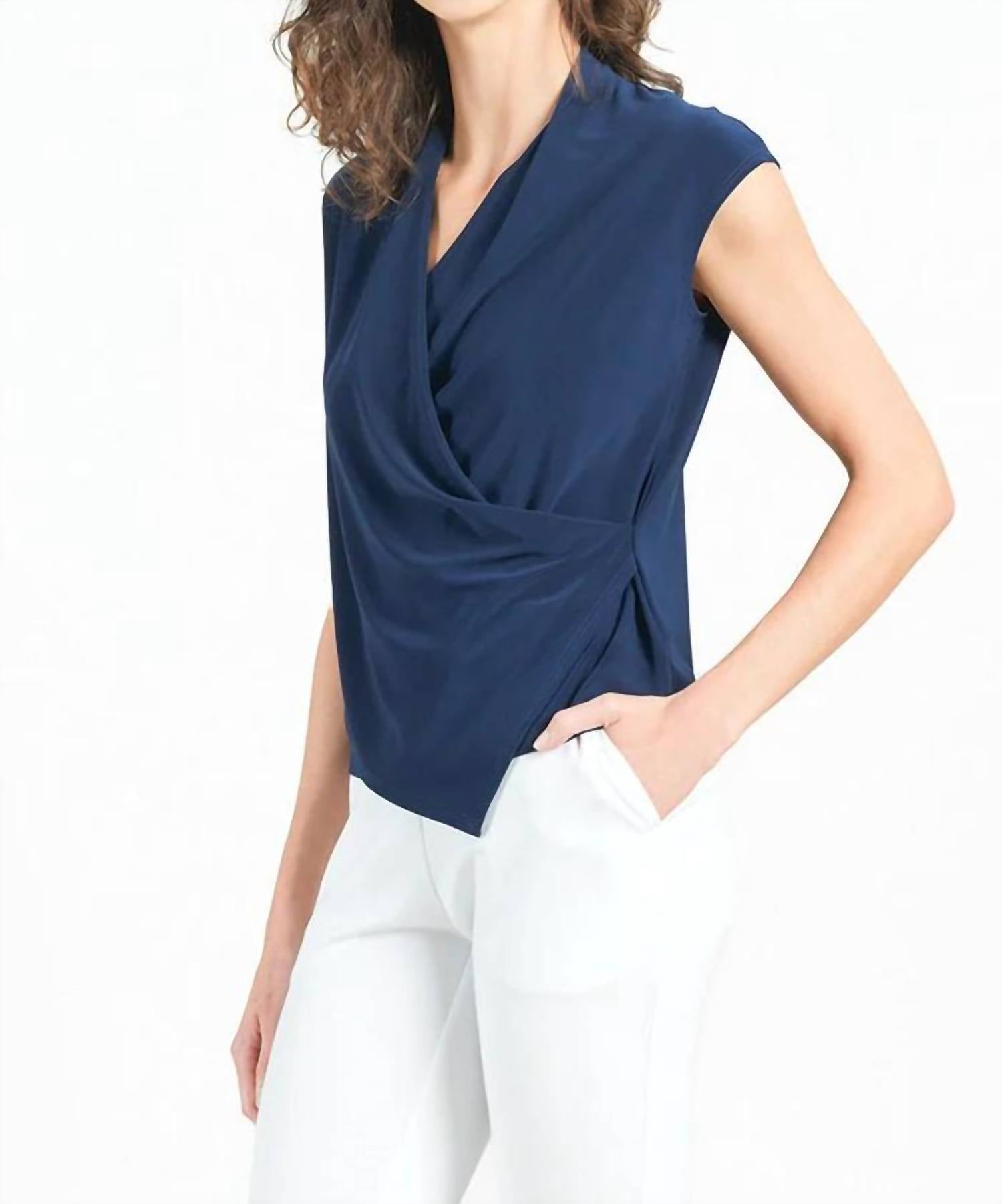 Clara Sunwoo - Crossover Faux Wrap Top