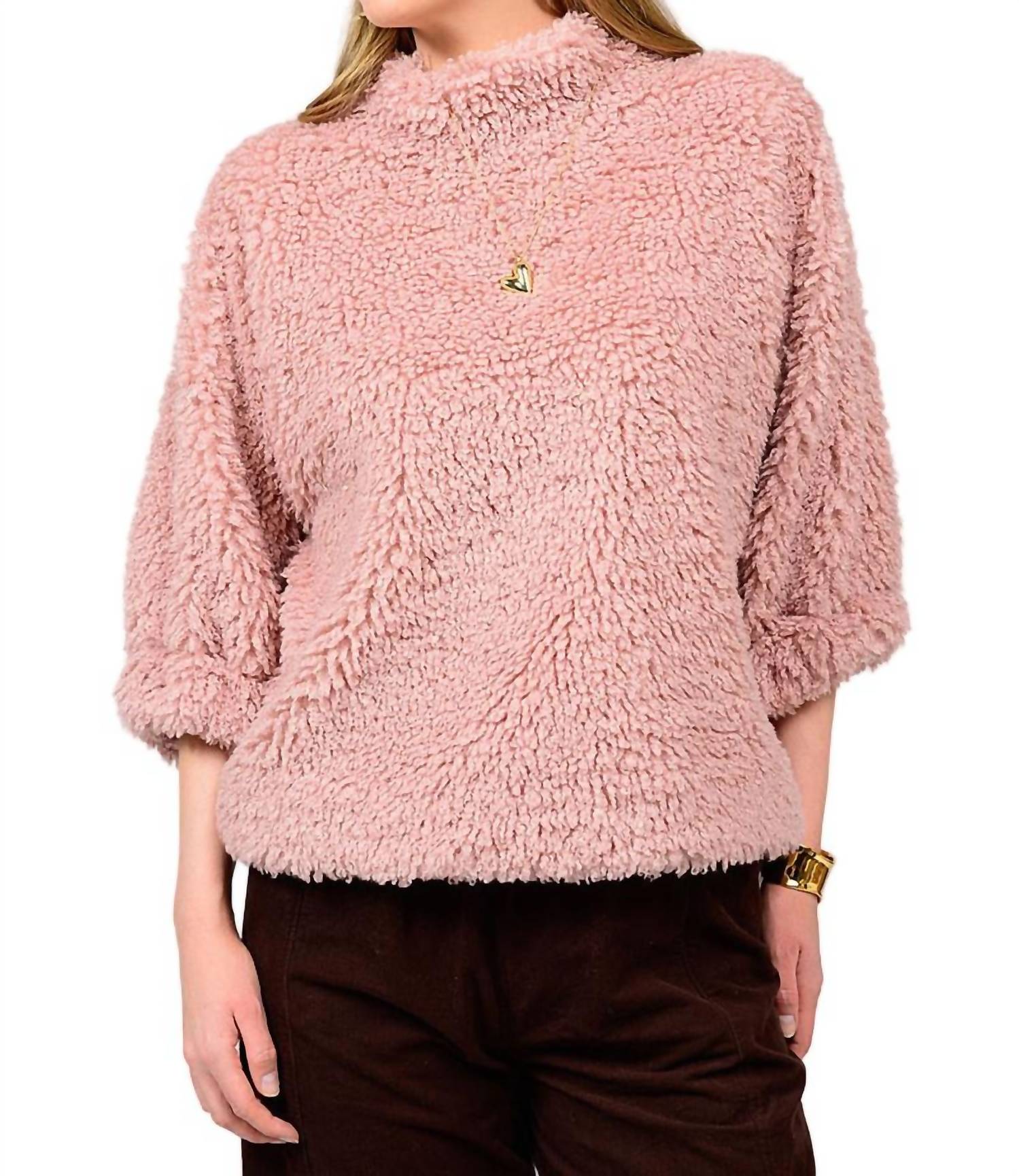 Ivy Jane - Shaggy Fur Popover Top