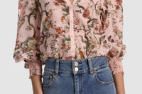 Alice + Olivia - Charis Long Sleeve Button Down Blouse