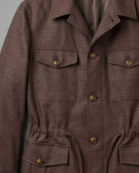 Canali - Men's Linen Overshirt Field Jacket