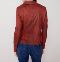 CHARLIE B Moto Jacket in cinnamon - women's jacket - view 4