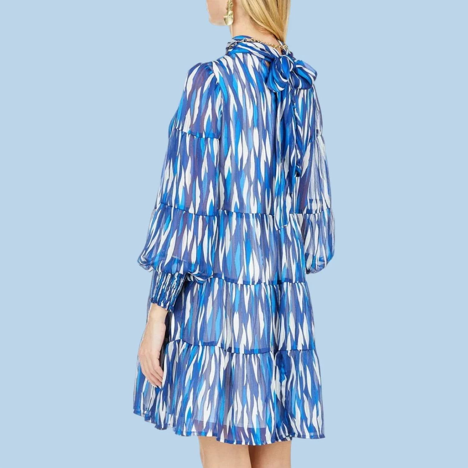 Joy Joy - Drops Back Tie Neck Dress