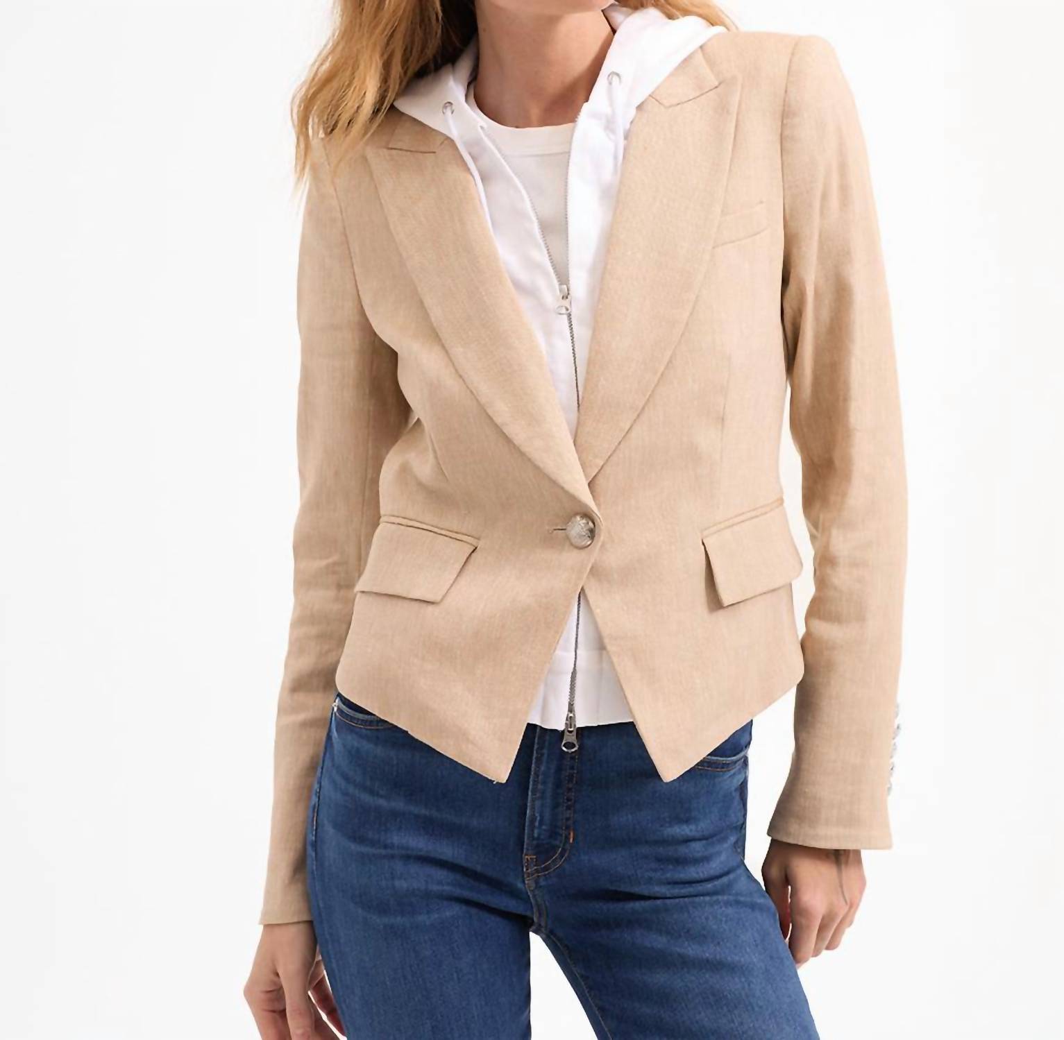 Veronica Beard - Hosanna Linen Dickey Jacket