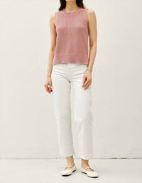 Be Cool - Crochet Sleeveless Knit Sweater