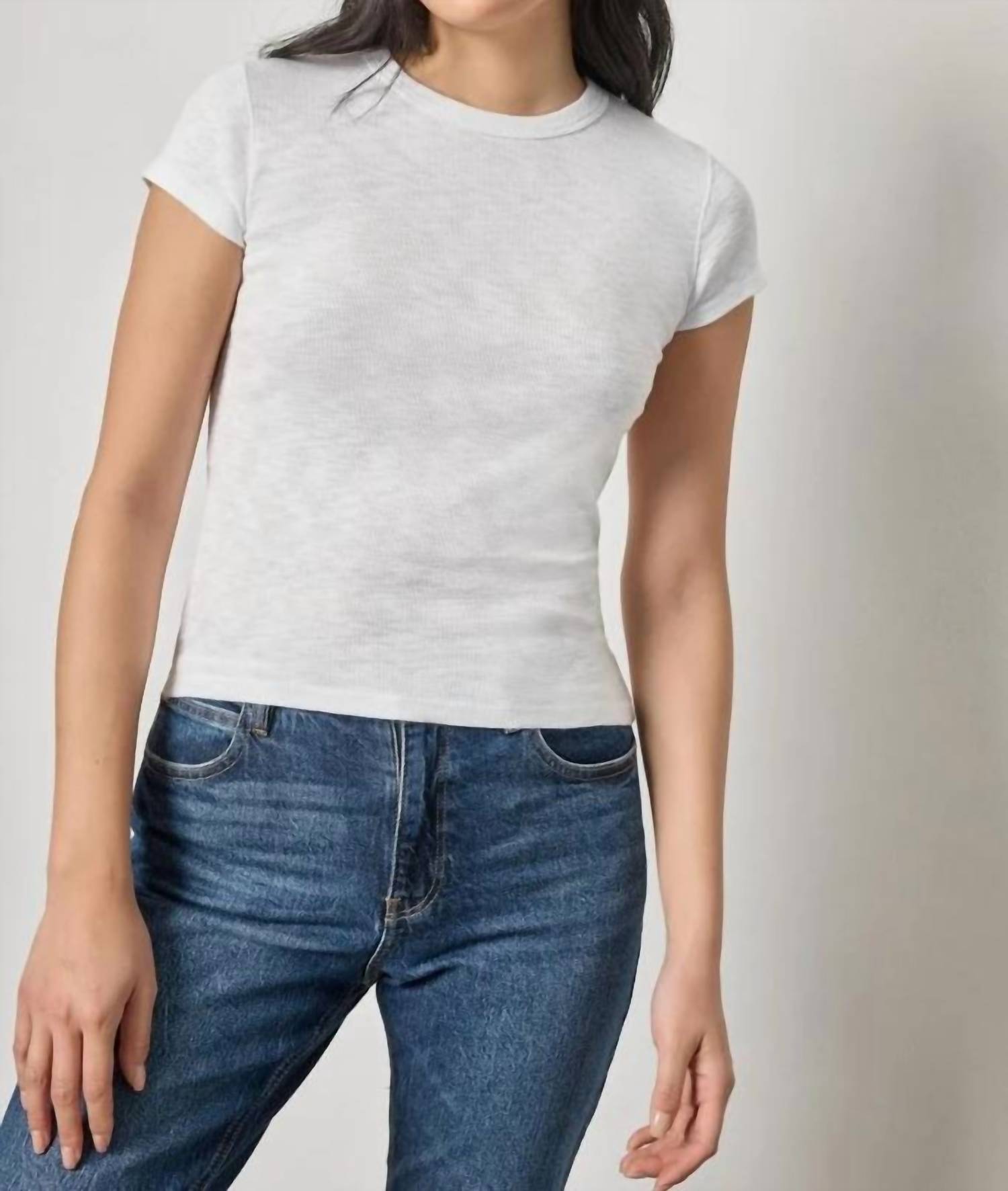 Lilla P - Ribbed Slub Crewneck Tee