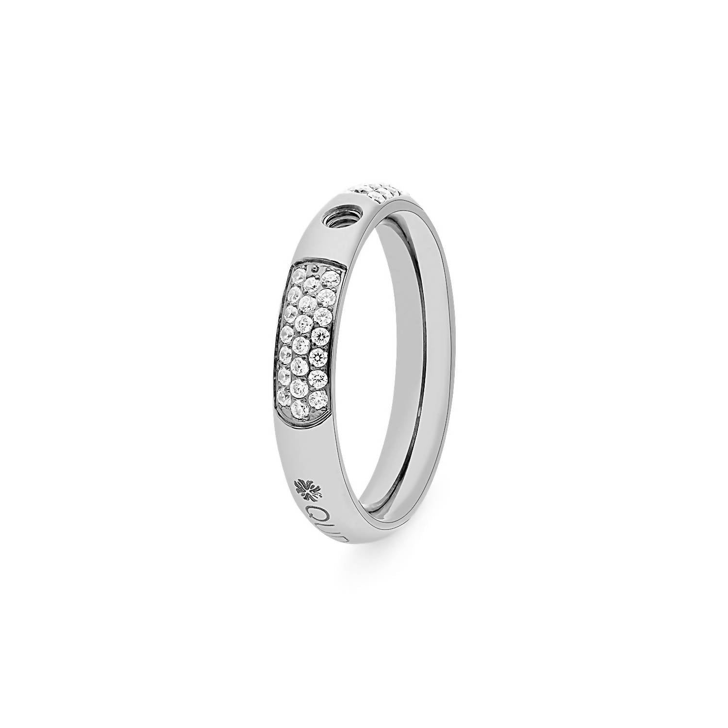 Qudo Women's Basic Deluxe Ring in silver - women's jewelry
