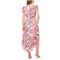 Vince Camuto - V-neck Floral Dress