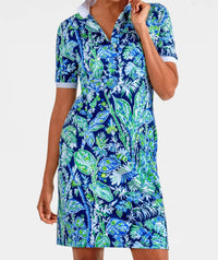 Gretchen Scott - Vintage Vines Serve it Up Short Sleeve Dress