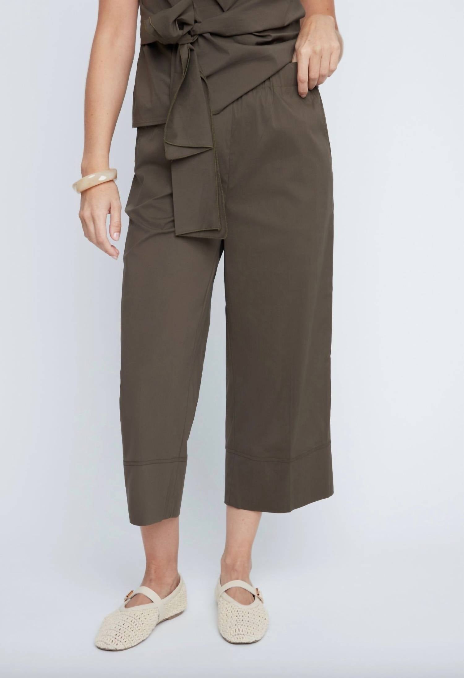 Renuar - Luxe Cropped Wide Leg Pant