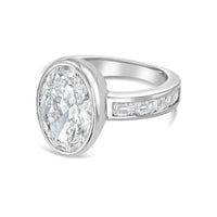 Diana M Jewels - Women's Oval & Emerald Lab-Grown Diamond Fashion Ring (8.00 Ct) - Elegant Plus