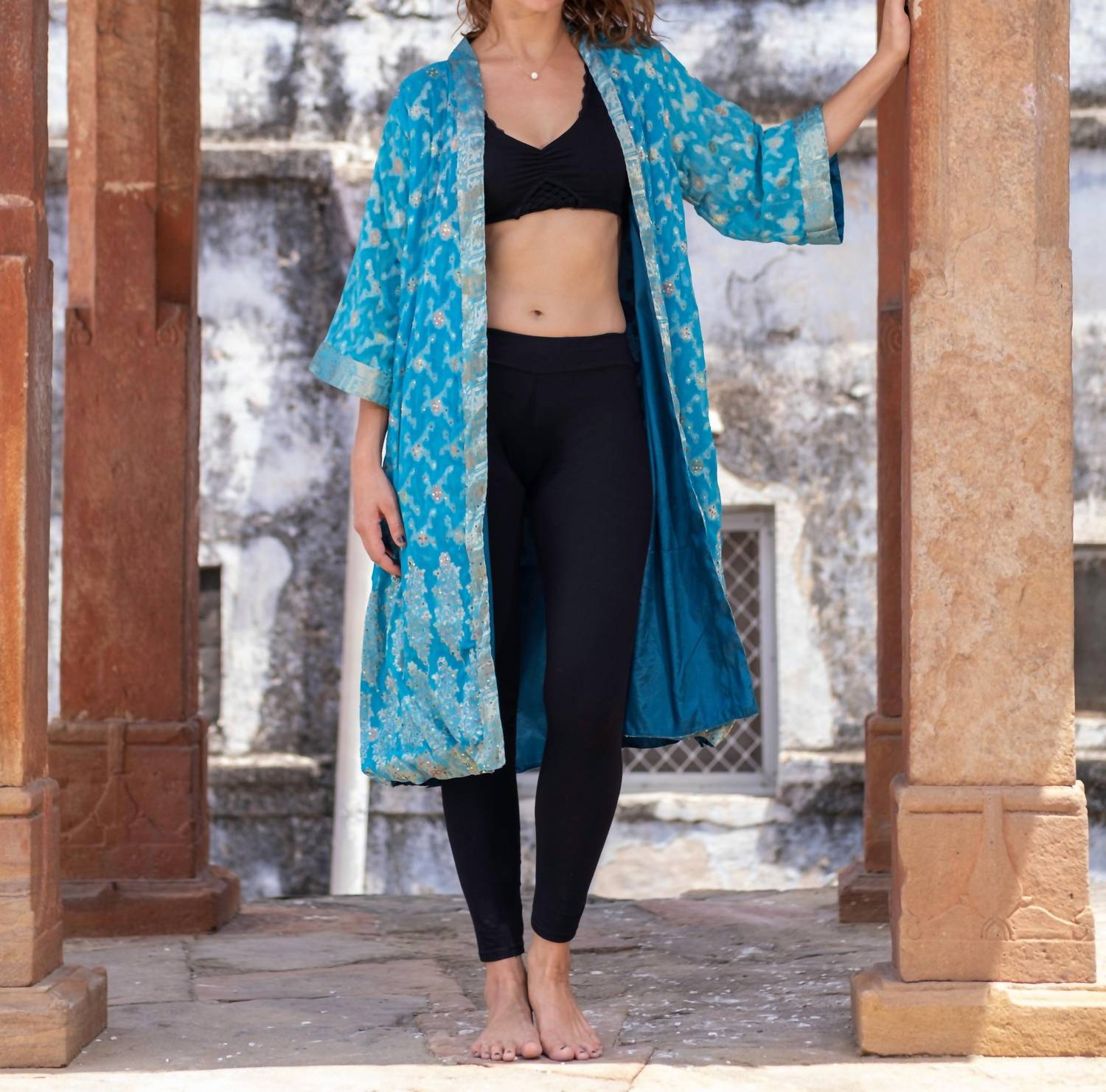 Standawt - Sedna Silk Saree One Size Kimono
