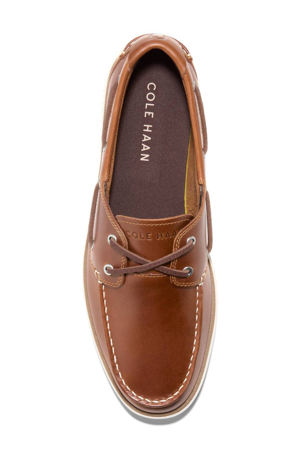 COLE HAAN Men's Grandpro Windward Boat Shoe in british tan - men's shoe - alternate view